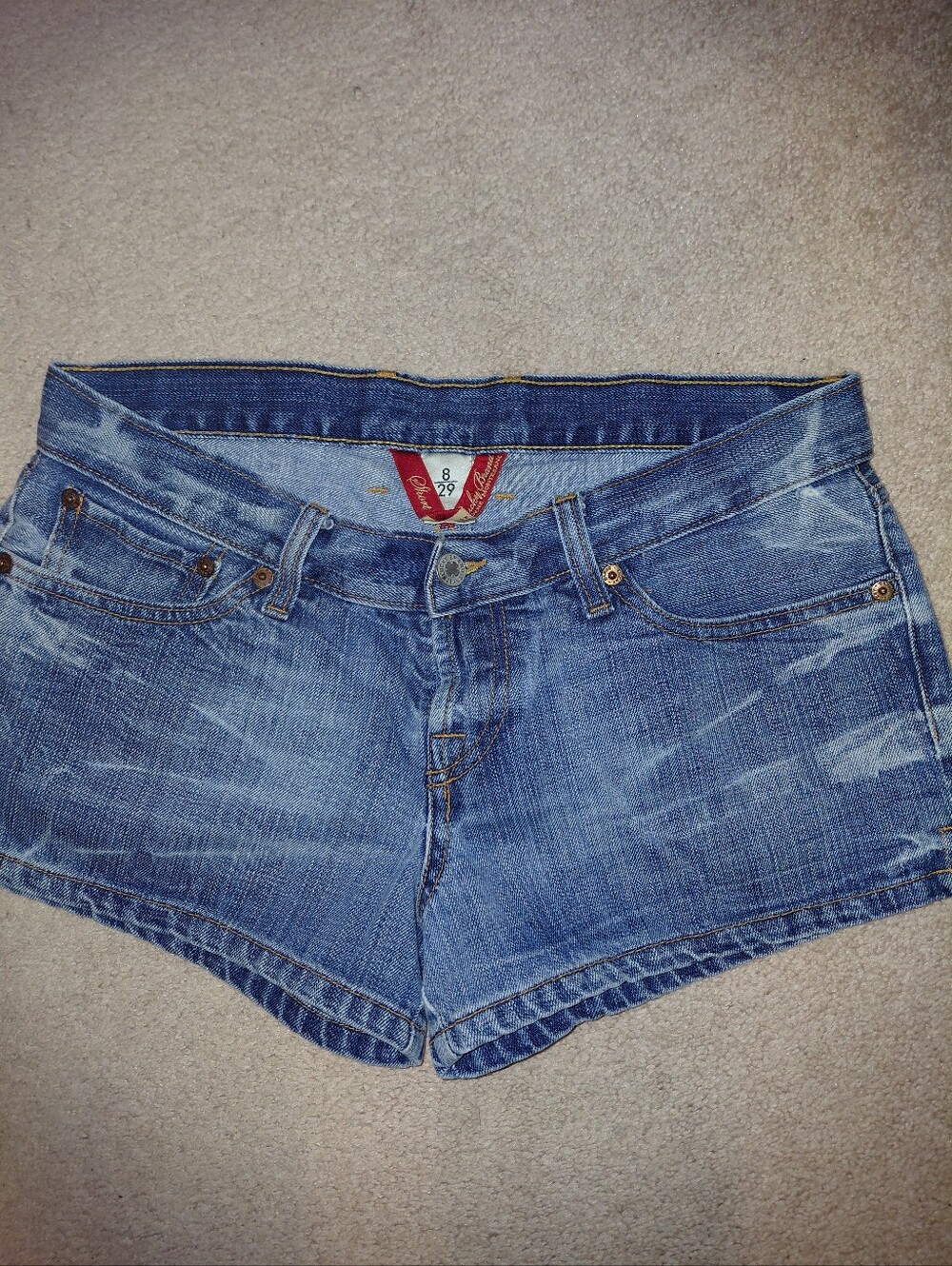 Lucky Brand Women's Blue Denim Shorts - Faded Wash